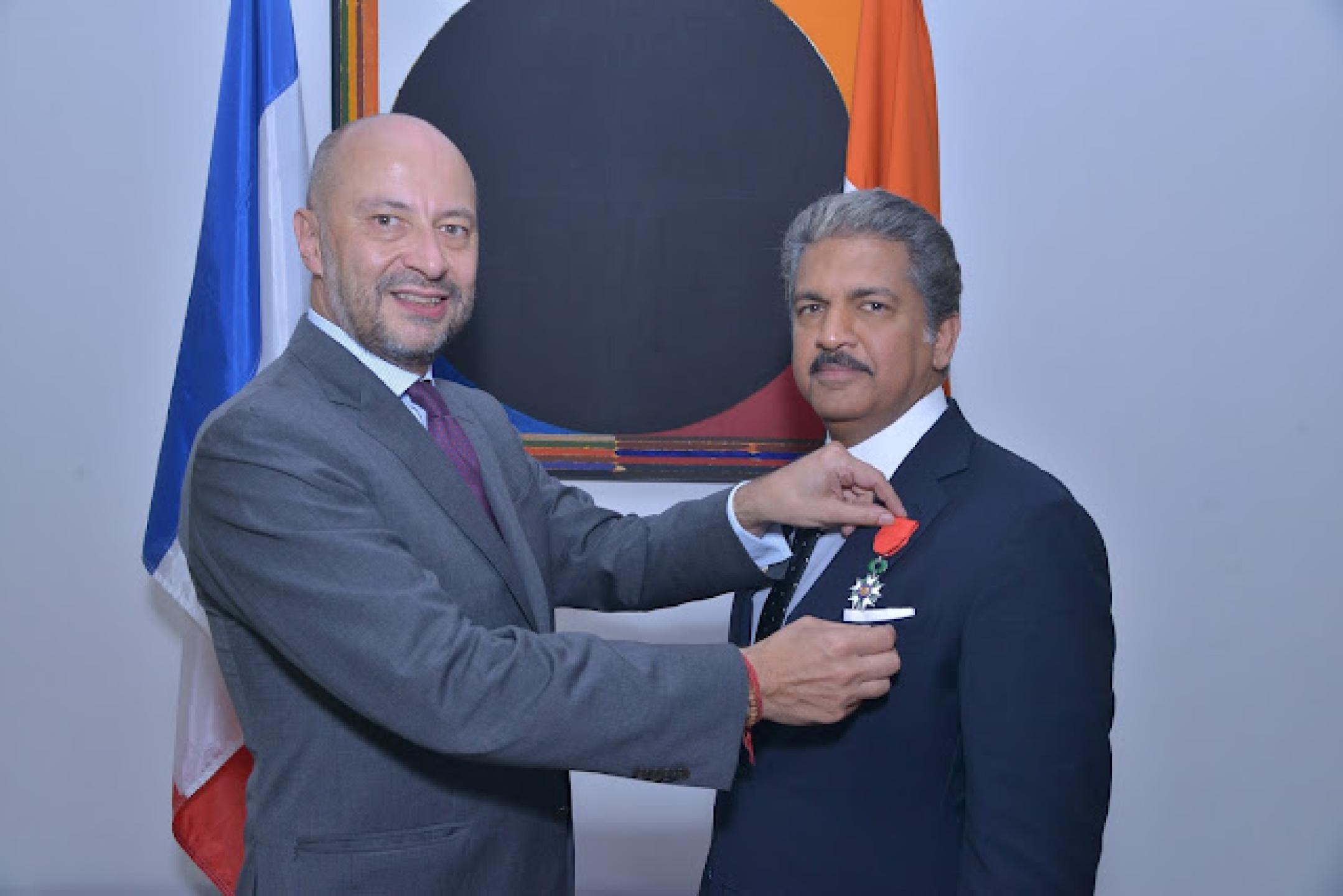 Anand Mahindra conferred the highest French distinction of 'Chevalier de la Légion d’Honneur'