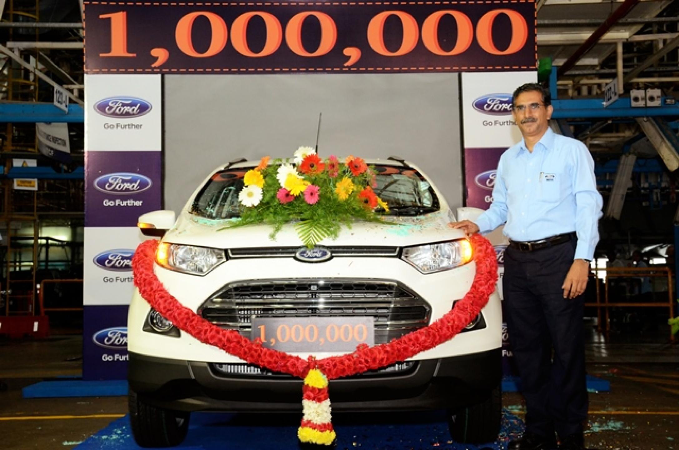 Ford India rolls out the One Millionth Vehicle and Engine from its Chennai Plant