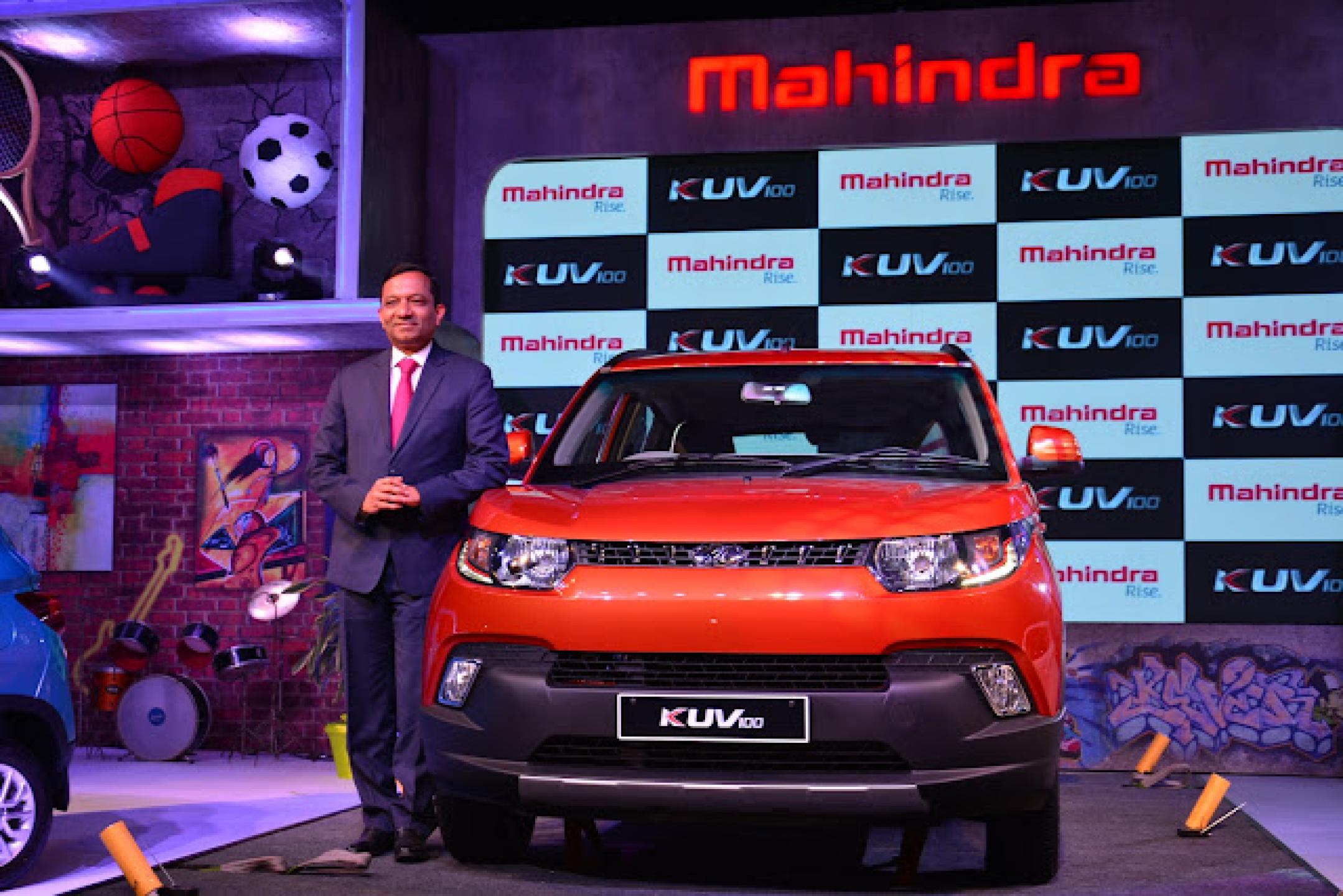 Mahindra launches its compact SUV, the KUV100 at a price of INR 4.42 lac onwards