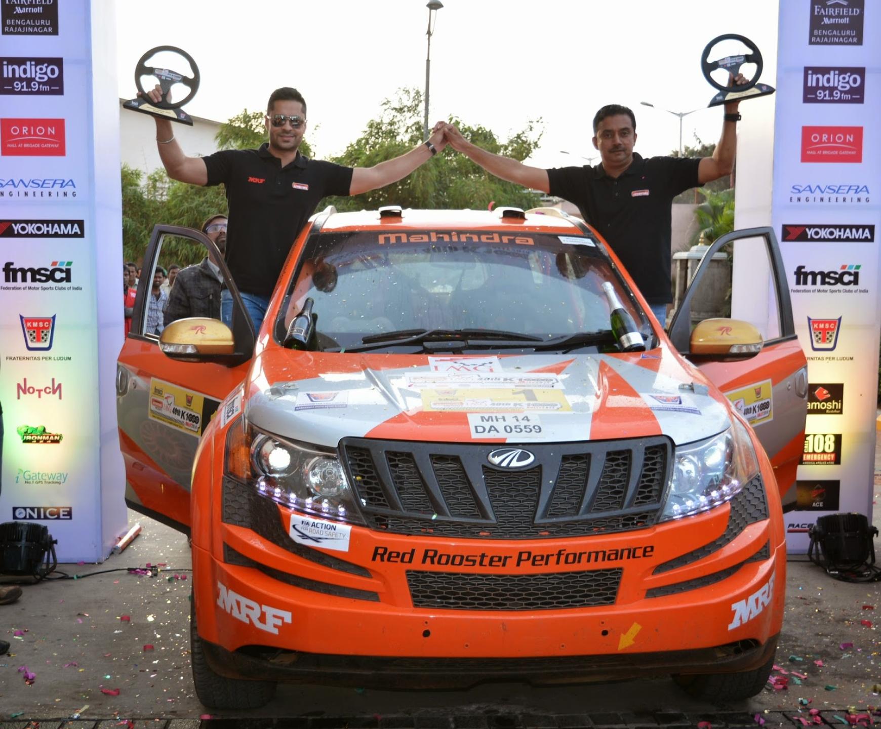 Top 3 positions for Team Mahindra Adventure at K 1000 Rally 2014