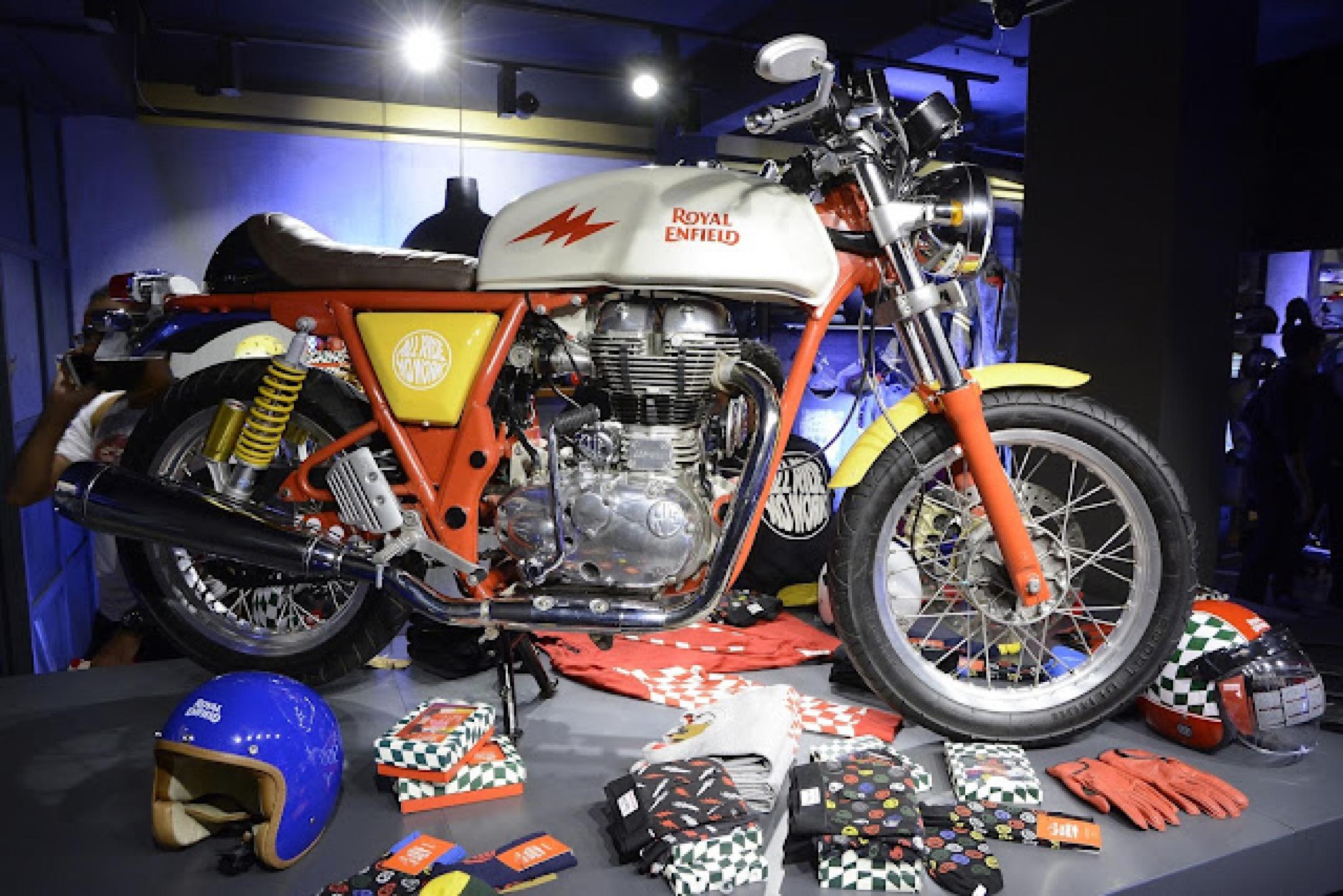 Ride happy with the limited edition Royal Enfield and Happy Socks capsule collection