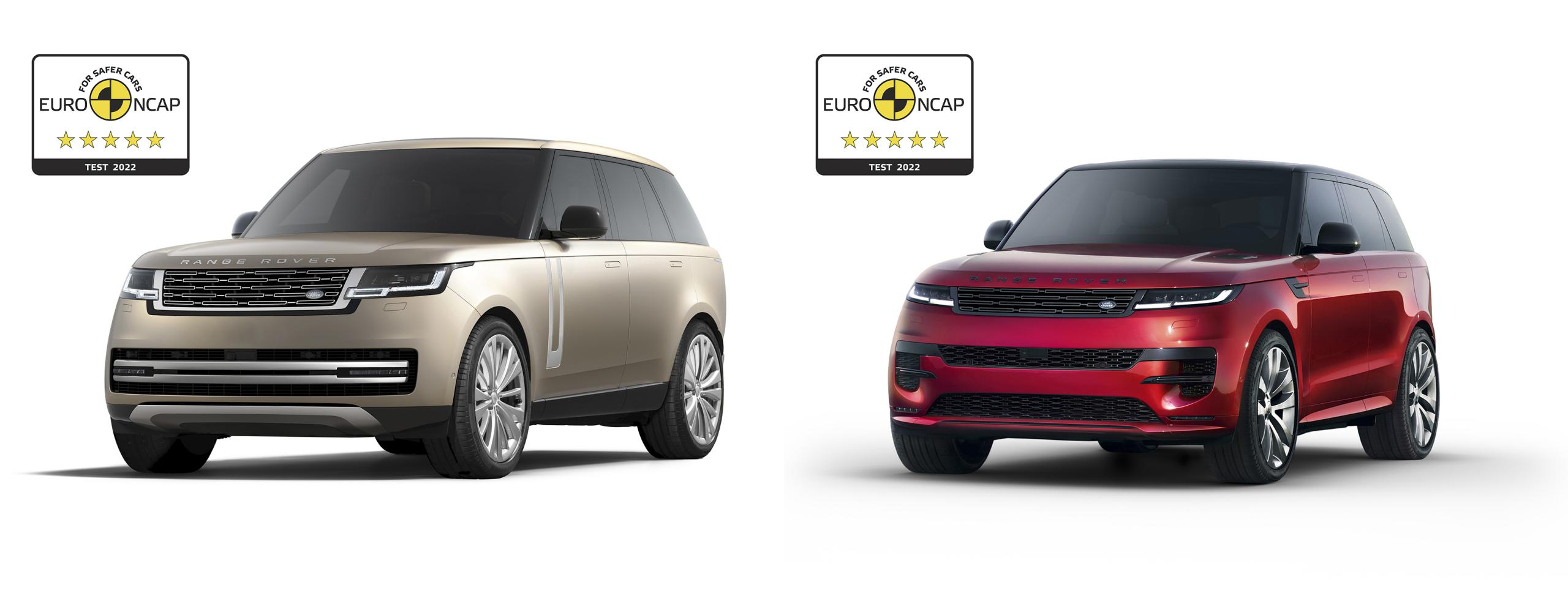 Range Rover and Range Rover Sport awarded 5-Star Euro NCAP safety ratings