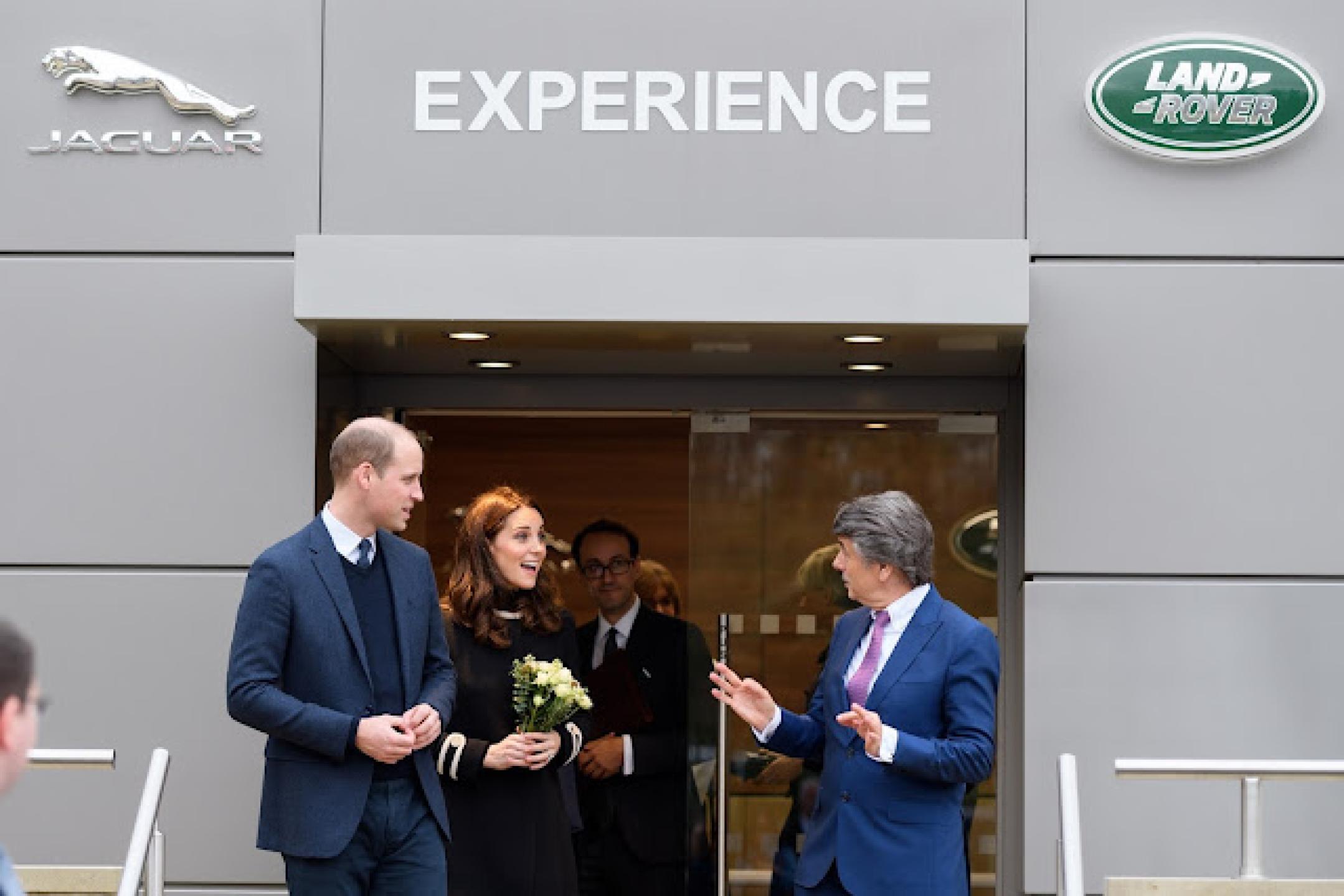 Duke and Duchess of Cambridge pay a visit to Jaguar Land Rover at Solihull