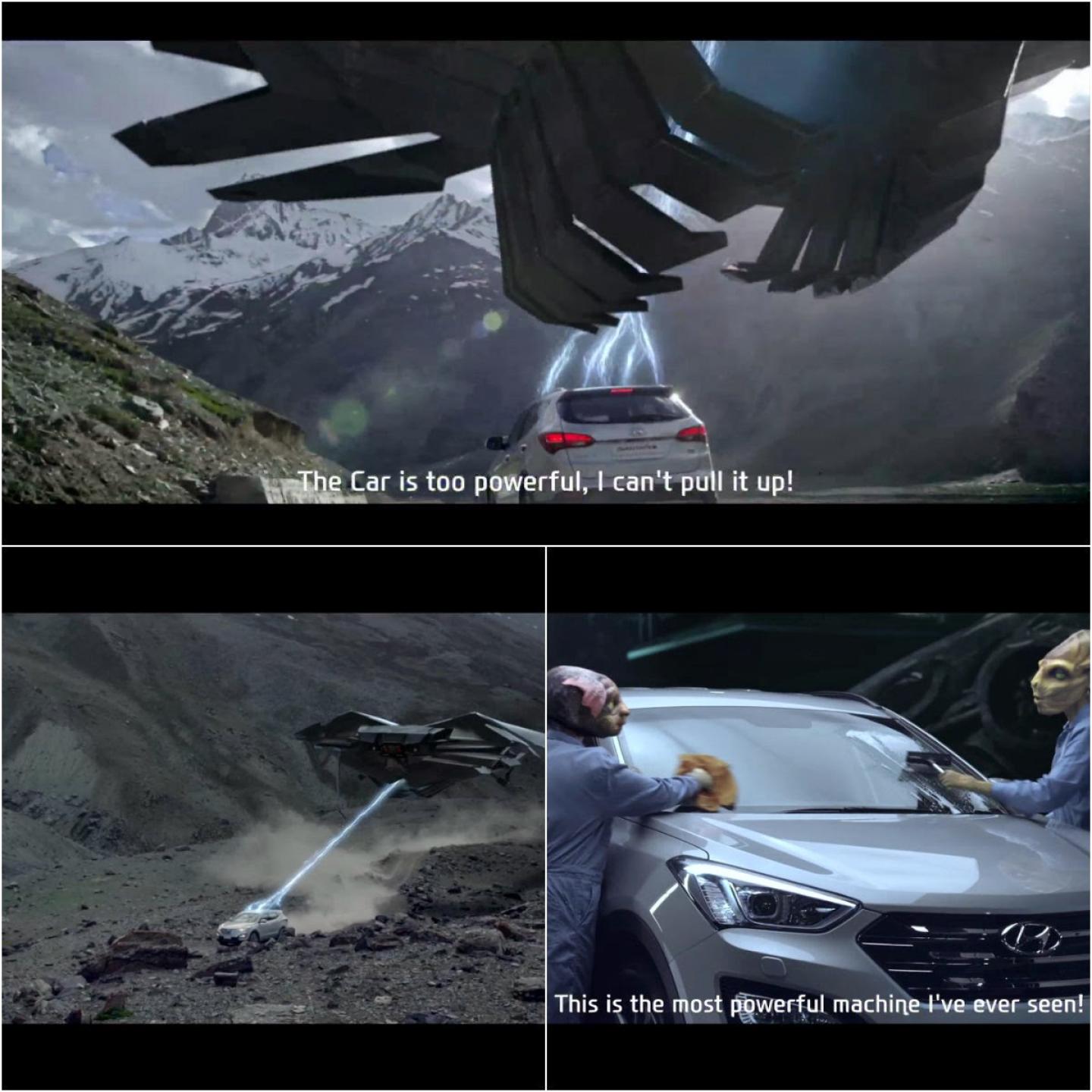 Hyundai Santa Fe conquers the extraterrestrial in new campaign