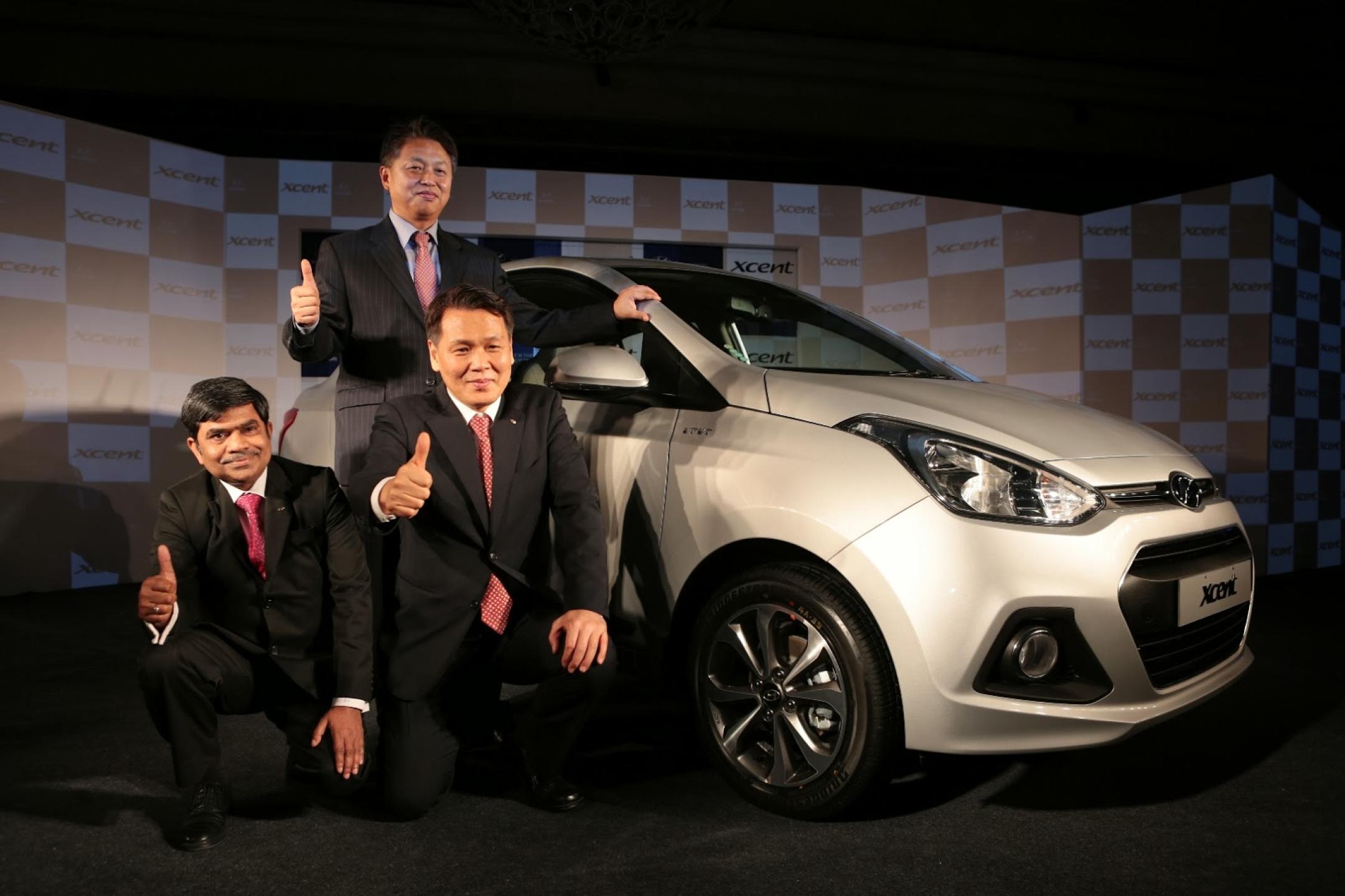 Global unveil of Hyundai Xcent marks its entry into the compact sedan segment in India