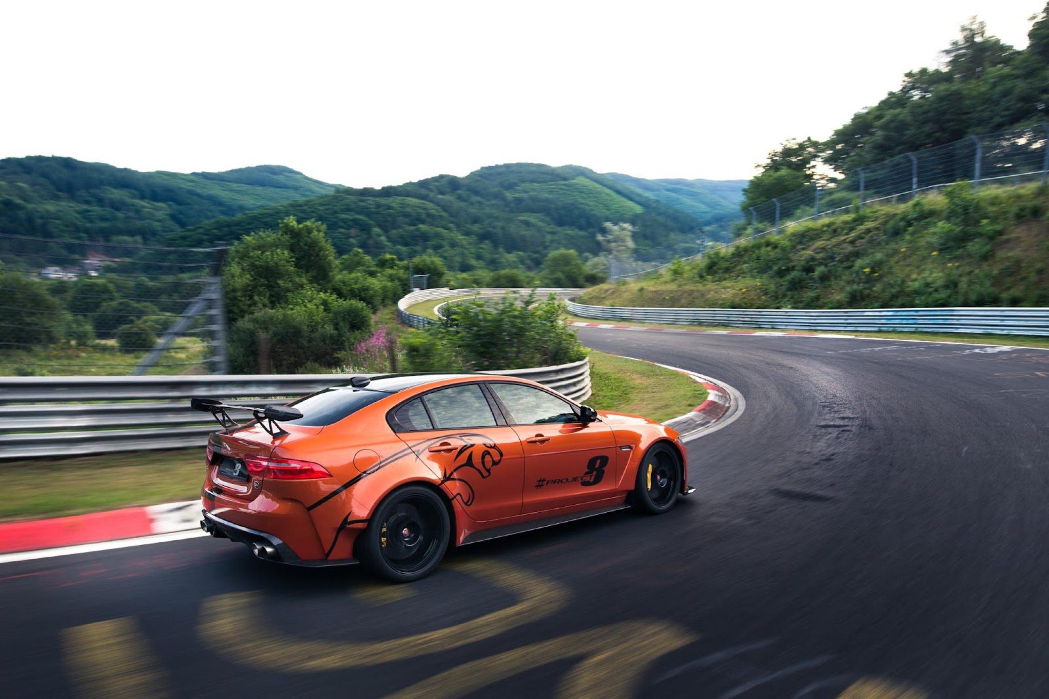 The Jaguar XE SV Project 8 prepares to set new performance benchmarks