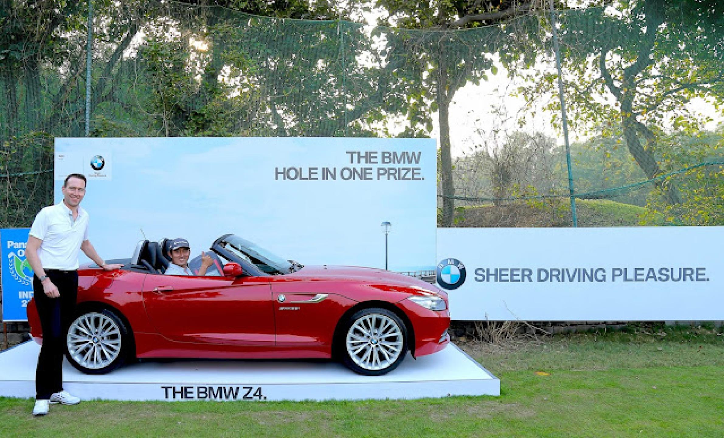 South Korean Golfer Sung Lee drives home a BMW Z4 with a hole-in-one in Panasonic Open India