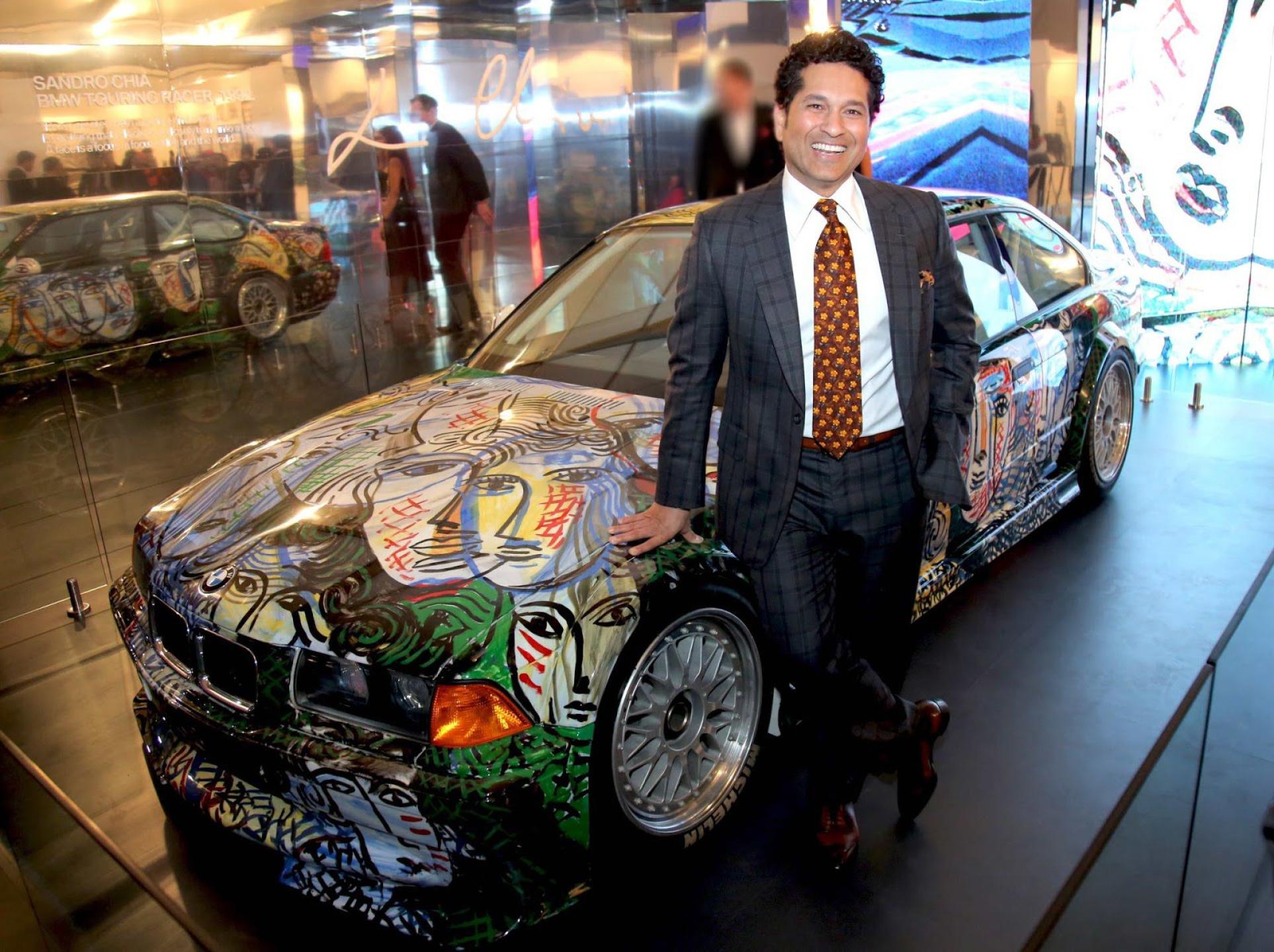 BMW exhibits rolling sculpture by Sandro Chia at the Indian Art Fair 2017