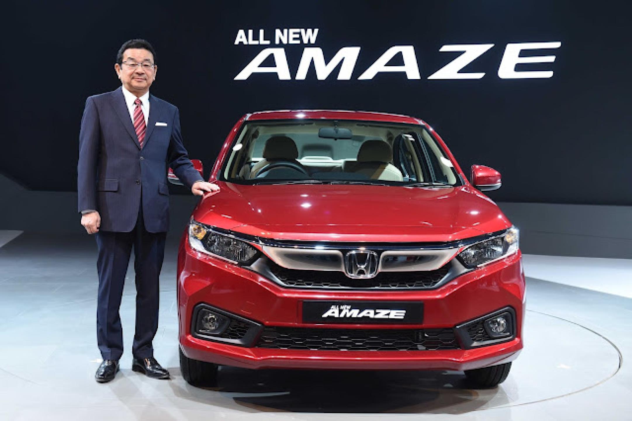 #AutoExpo2018: Global unveil of the new Honda Amaze, India launch of the new Honda CR-V and Honda Civic