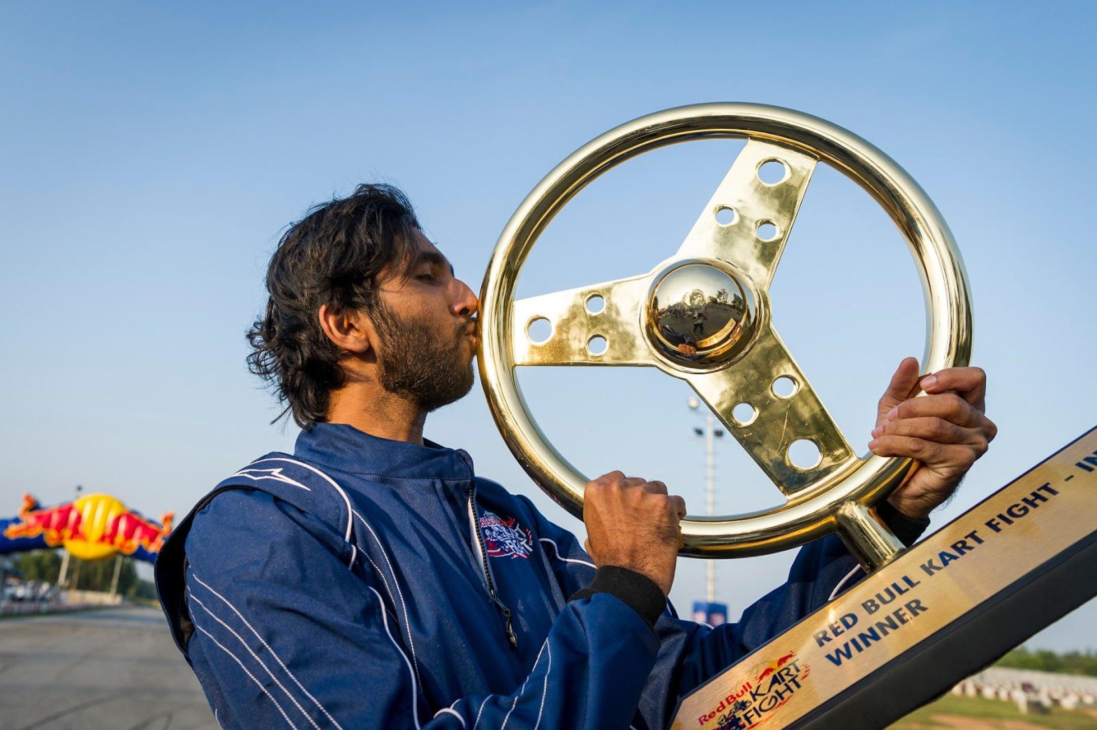 Monish Jain wins the national final of Red Bull Kart Fight 2017