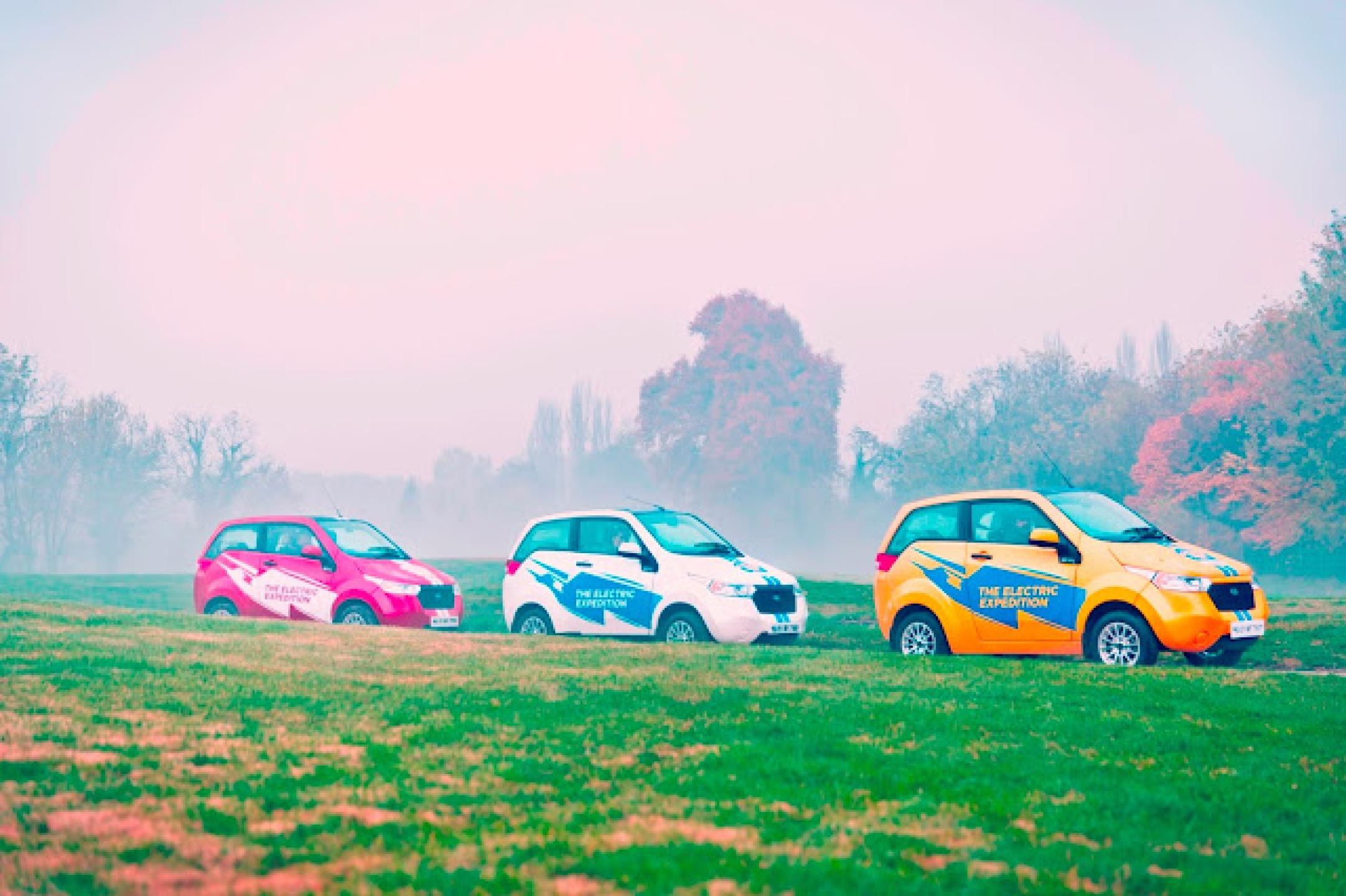 India's first electric vehicle expedition flagged off by Mahindra Reva