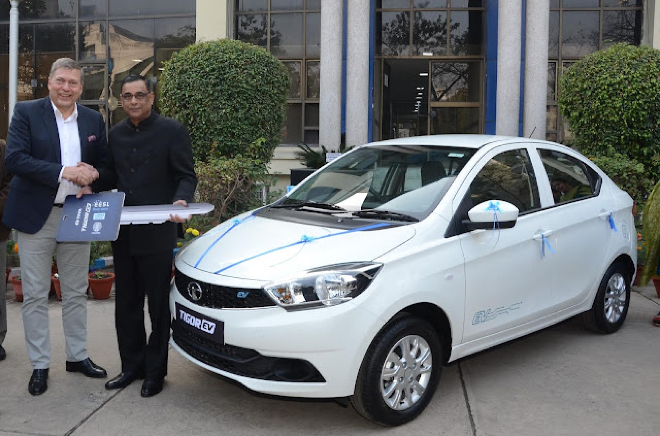Tata Motors delivers first batch of Tigor Electric Vehicles to EESL
