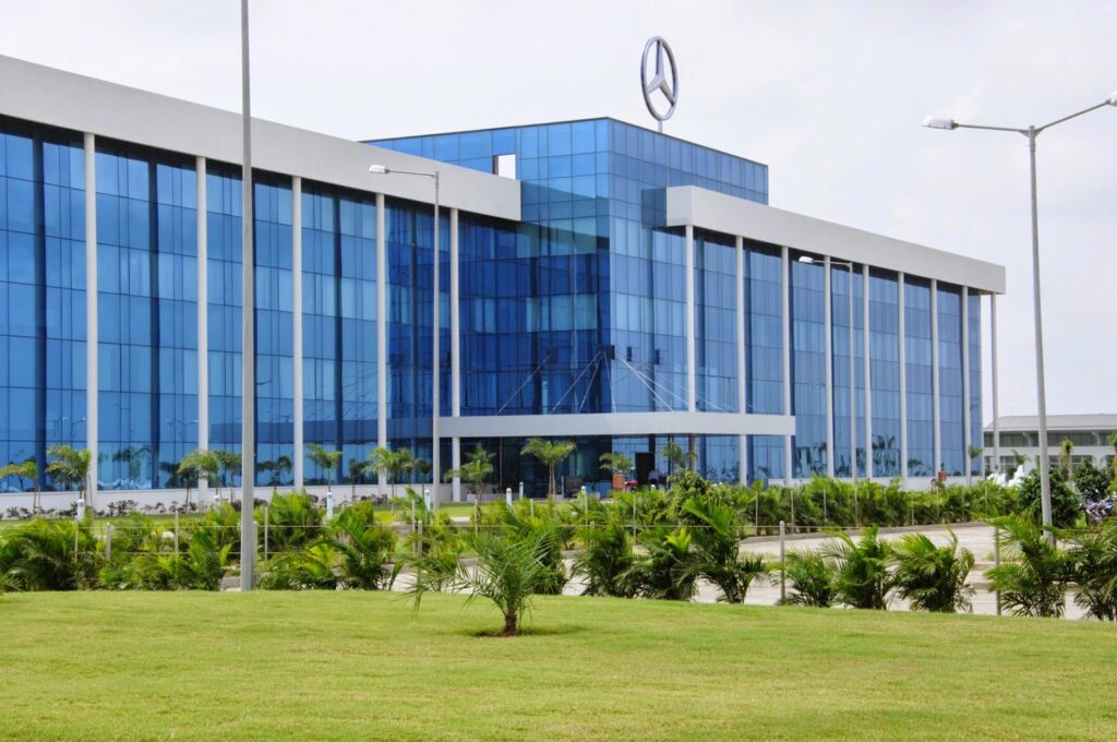 Mercedes-Benz India's 100 acres Chakan plant