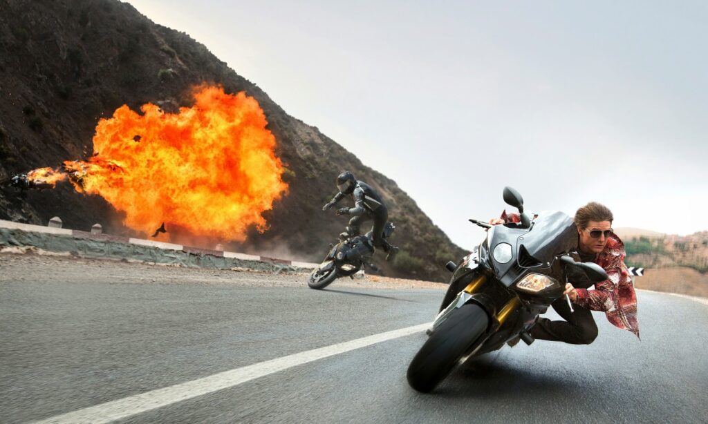 Tom Cruise on the BMW S1000RR in Mission Impossible _Rogue Nation