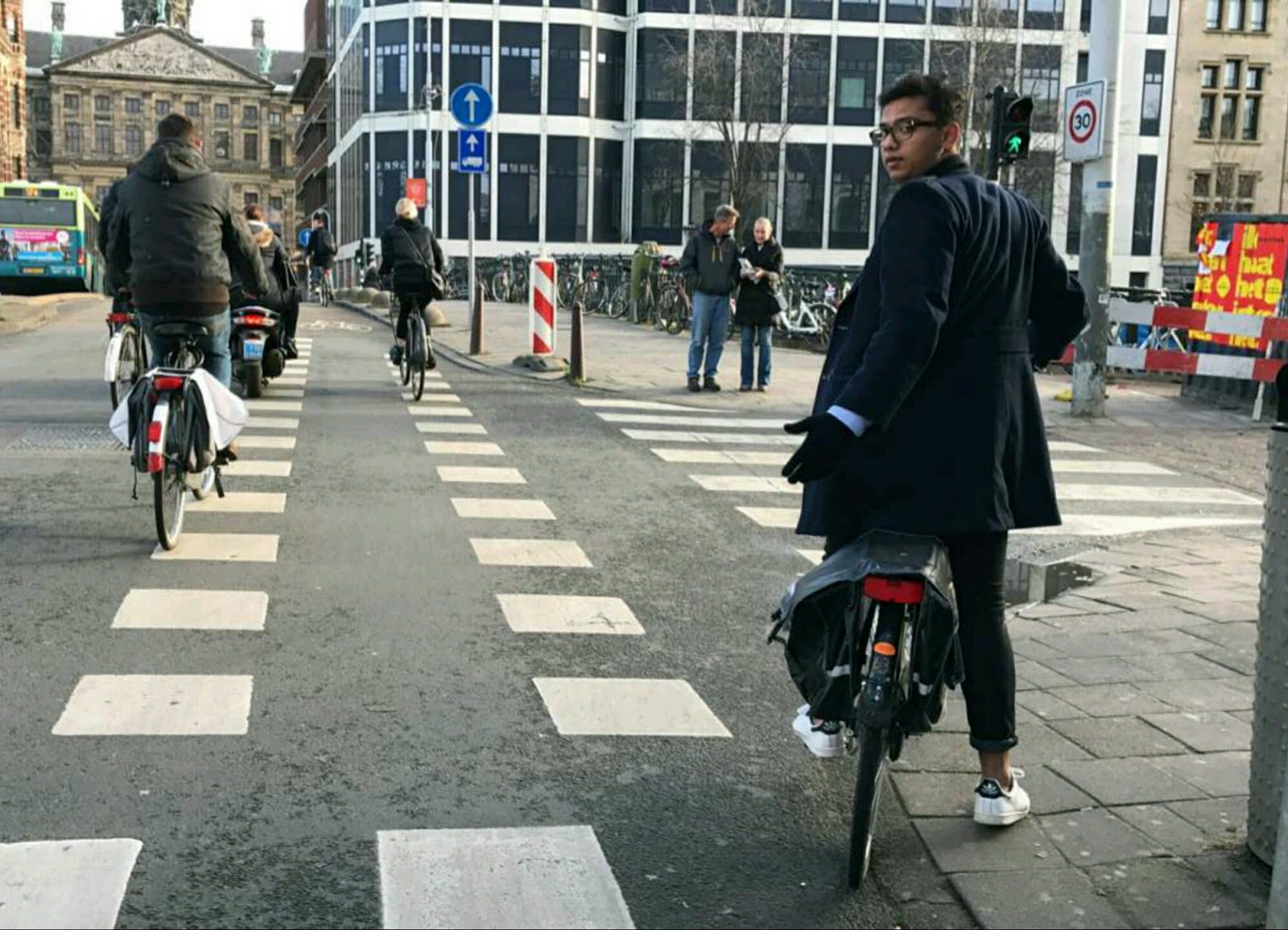 Biking around the city