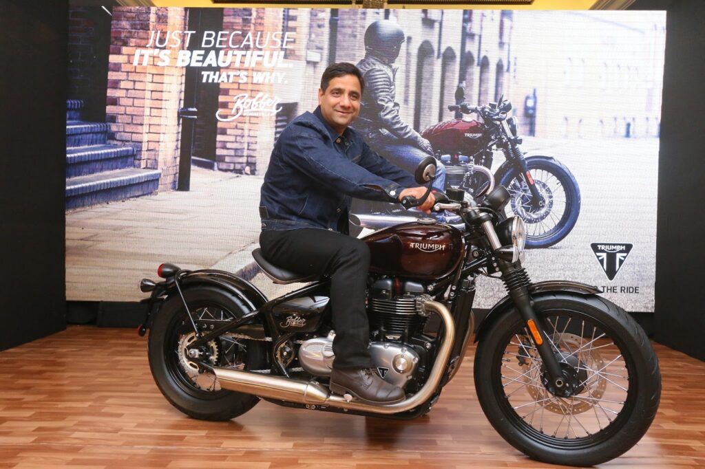 Vimal Sumbly MD Triumph Motorcycles launches the Bonneville Bobber 1