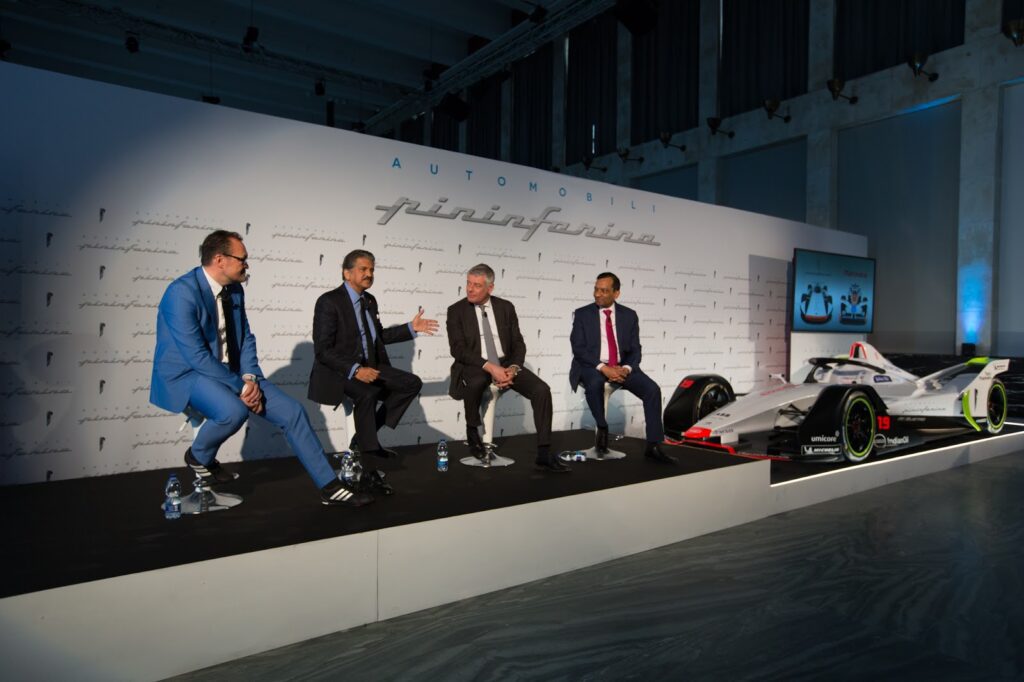 The leadership team from Mahindra Group share details on the launch of an electric hypercar by 2020 under the Automobili Pininfarina brand