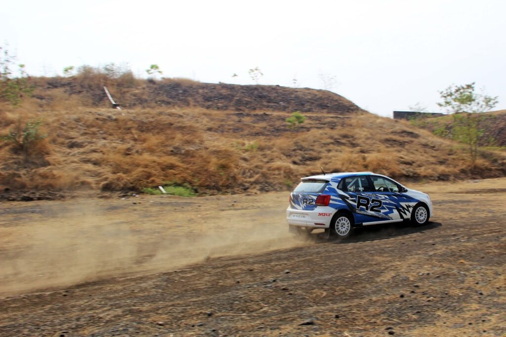 Polo R2 leaves the Volkswagen Motorsport Raceshop for Rally Chennai (2)