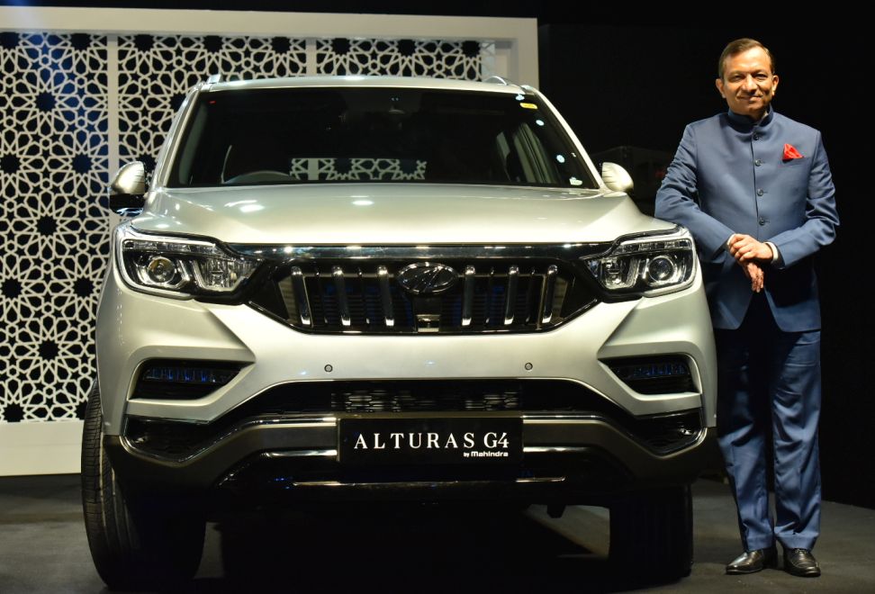 Dr. Pawan Goenka, Managing Director, M&M Ltd. at the launch of the Alturas G4 by Mahindra