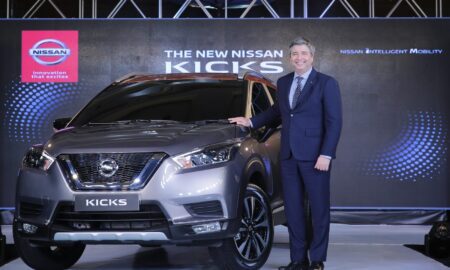 Thomas Kuehl, President, Nissan India Operations at the exterior unveil of the new Nissan KICKS in Mumbai today