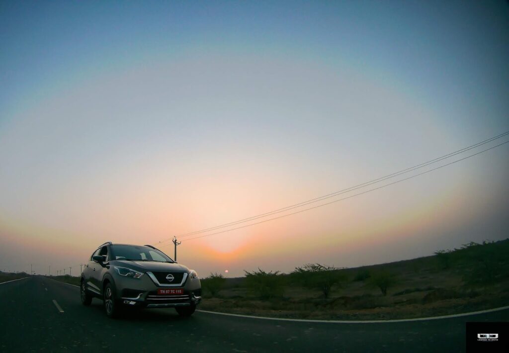 Nissan KICKS_Sunrise in Rann of Kutch