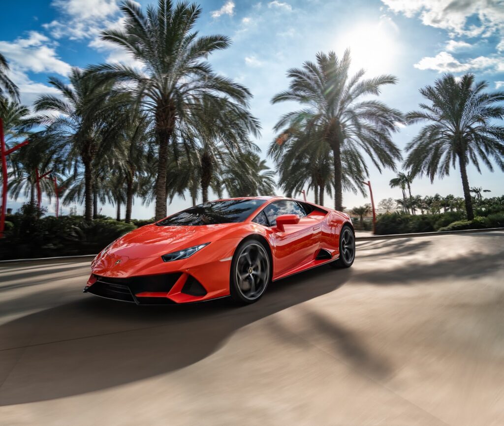 Lamborghini Huracan Evo outdoor day