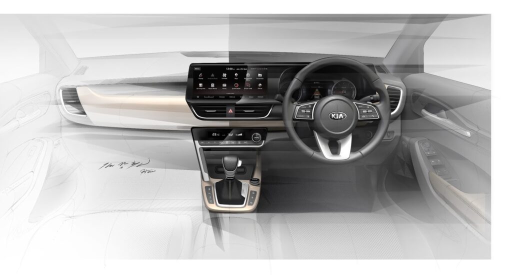 Interior images of Kia's new mid-SUV