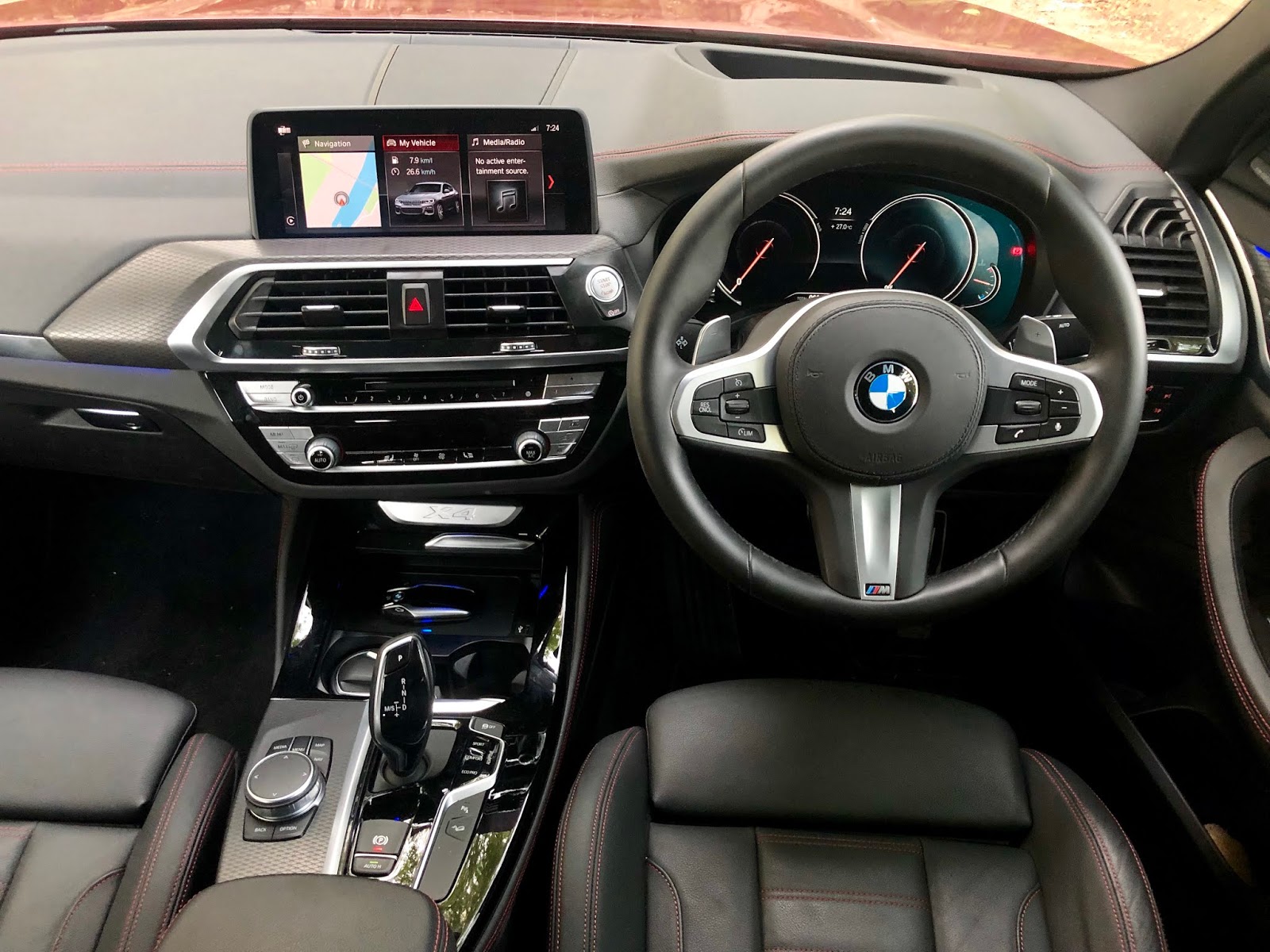 The BMW X4 xDrive30i M Sport interior