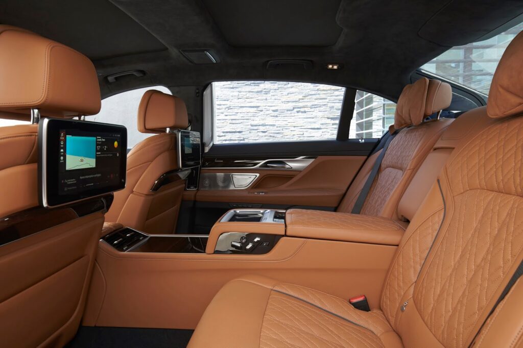 Plush interiors of the new BMW 7 Series