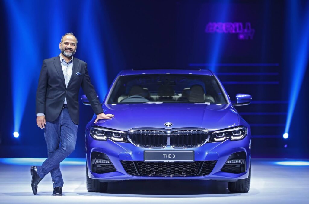Rudratej Singh, CEO, BMW India with the all-new BMW 3 Series