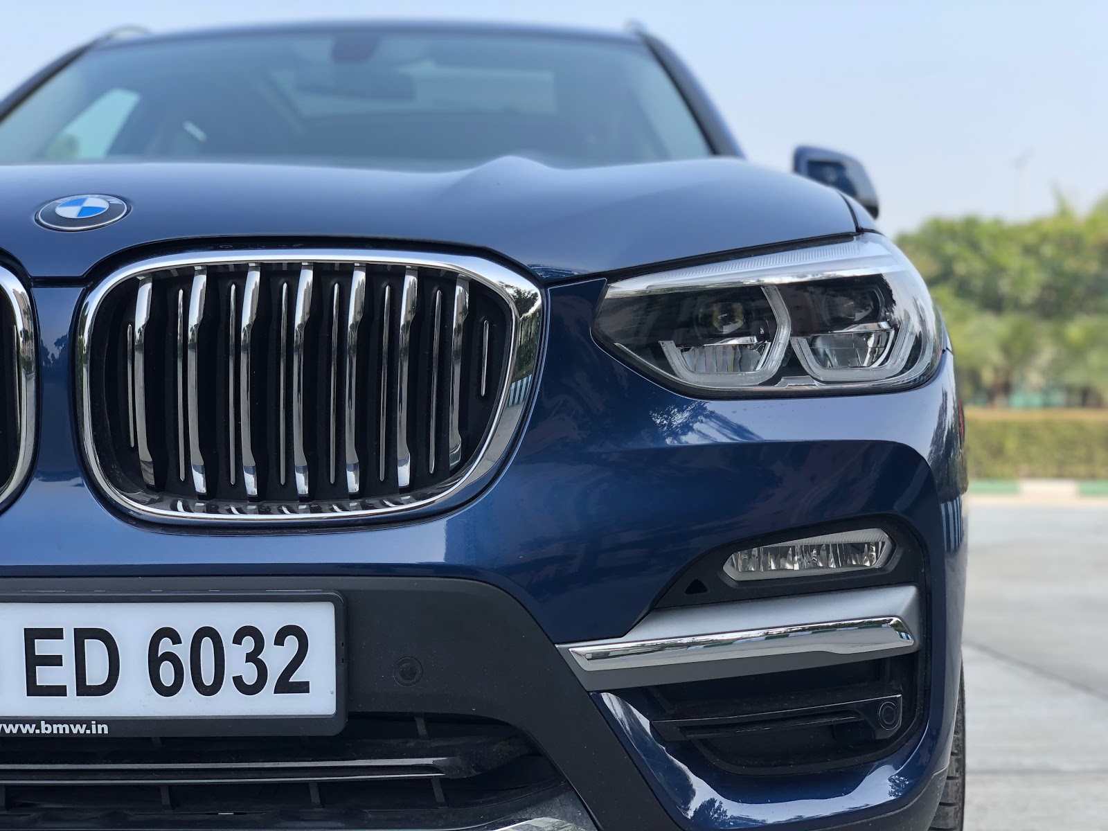 The BMW X3 xDrive20d front