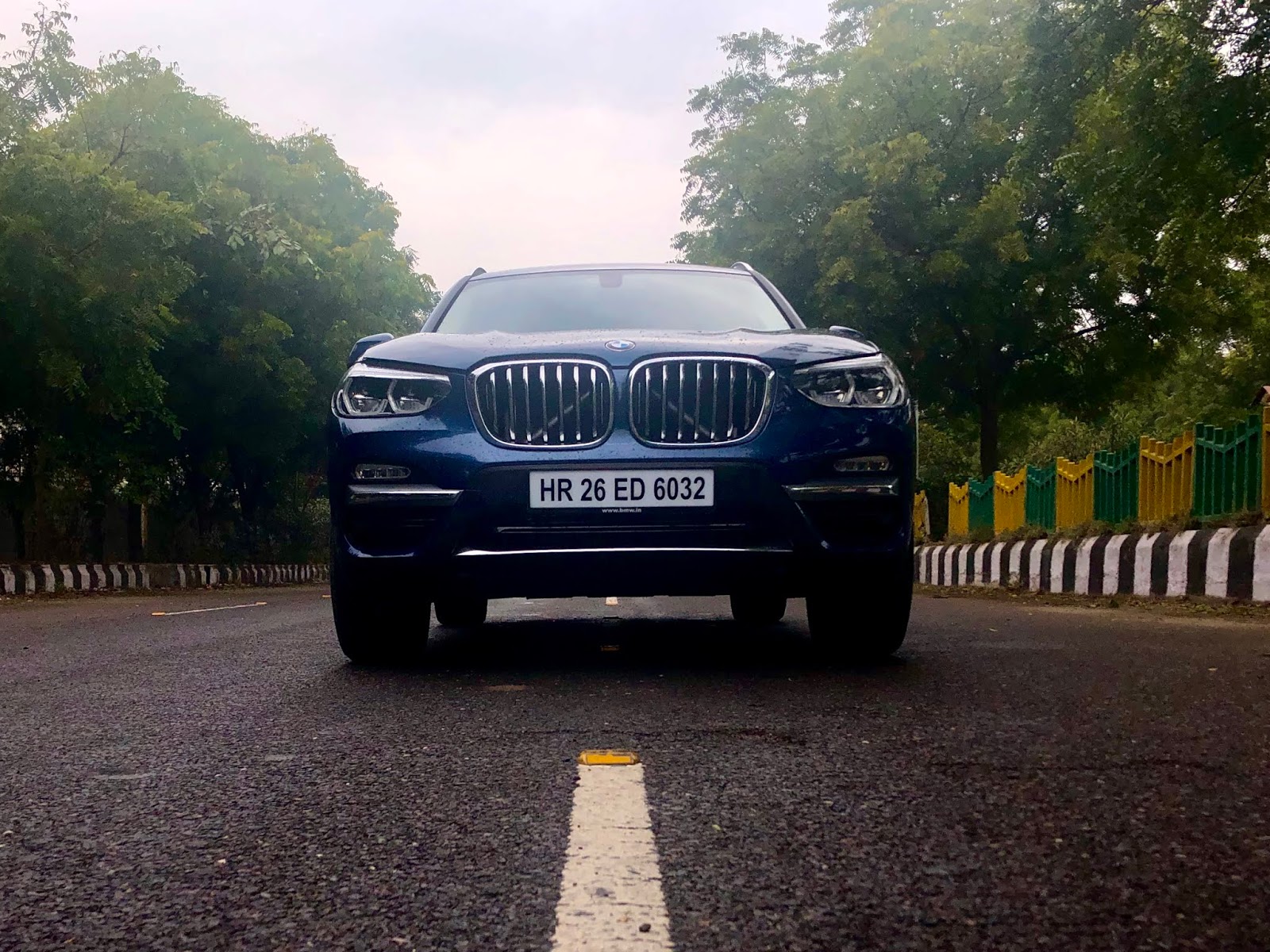 The BMW X3 xDrive20d front