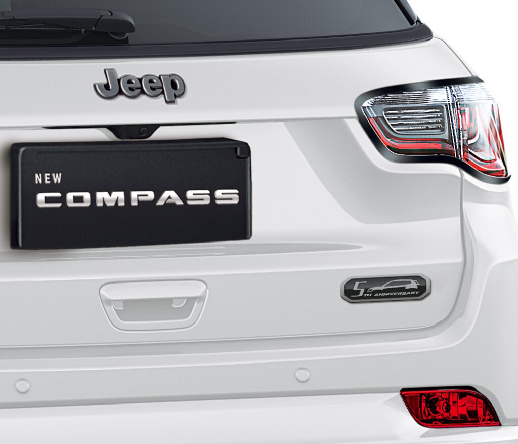Jeep Compass 5th Anniversary Badge