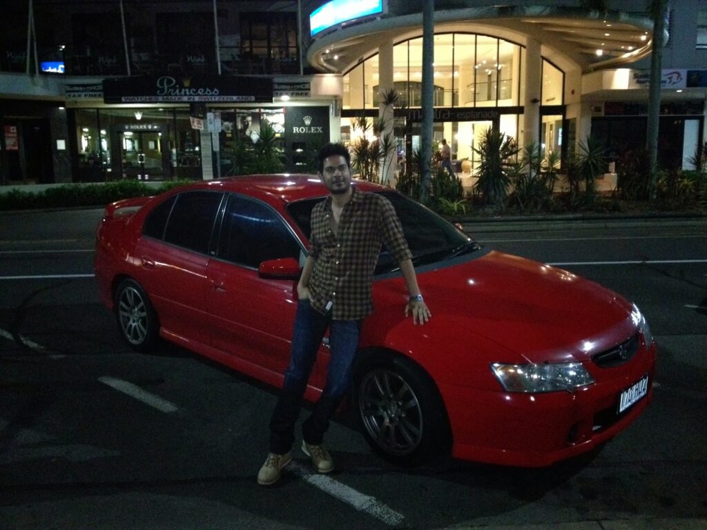 Keith Sequeira and his Holden Commodore SV6